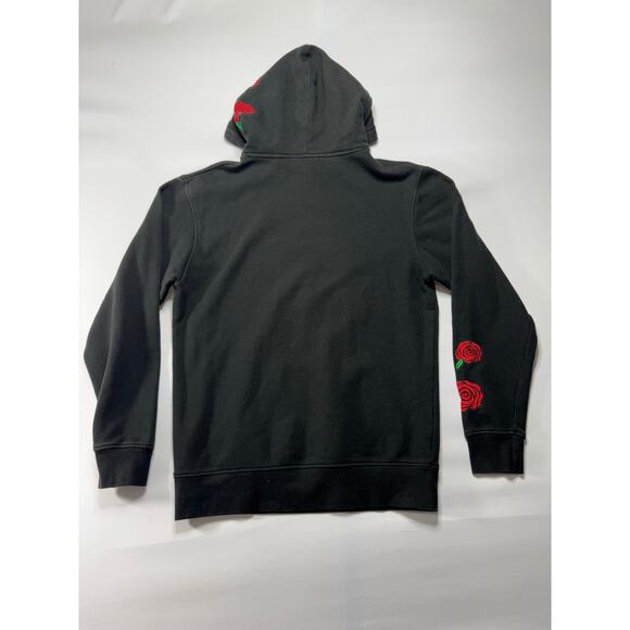 DGK Dirty Ghetto Kids Women's Black Rose Print Hoodie Sweatshirt - Size M - Picture 2 of 6